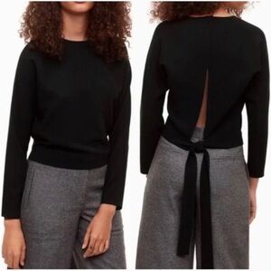 Aritzia Wilfred Laon exposed back blouse